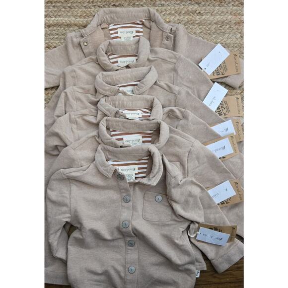 Easy‎ Peasy Baby Boys Tan Collared Button Up Jacket 12mos Mos New With Tags - S9 - Picture 6 of 7
